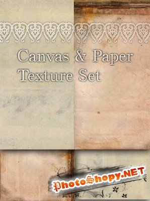 Canvas and Paper texture set