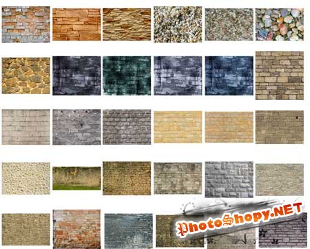Каменные и кирпичные текстуры / Stone and brick textures