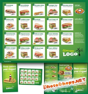 Food takeaway brochure