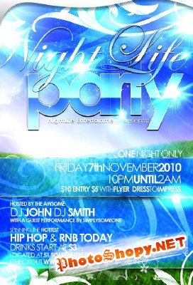 Flyer party template