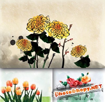 Sources - Painted Flowers