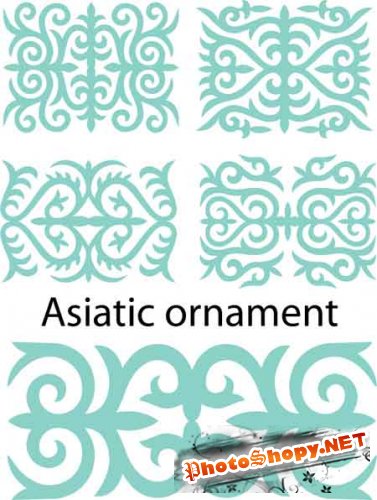 Векторные азиатские орнаменты / Asia ornament vector