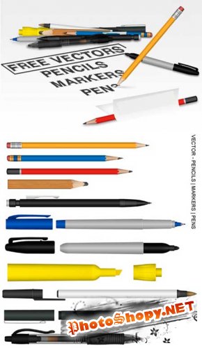 Векторные ручки и карандаши / pencil vector