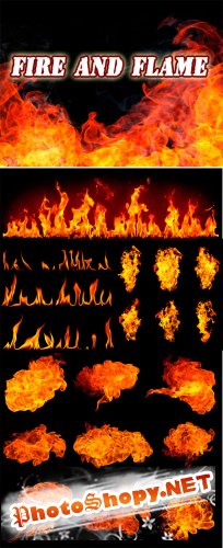 Fire And Flame - Rastr Cliparts
