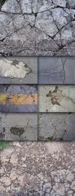 Set of 20 asphalt textures