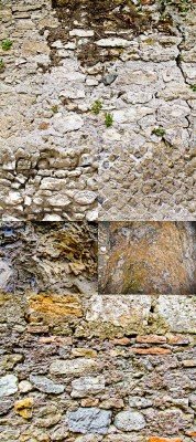 A set of texture stone wall