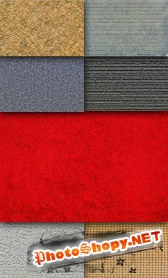 Set of colored carpet texture