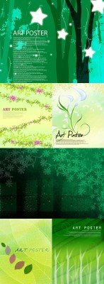 Green backgrounds pack 1
