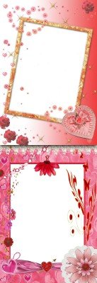 Photo Frame - Red flowers