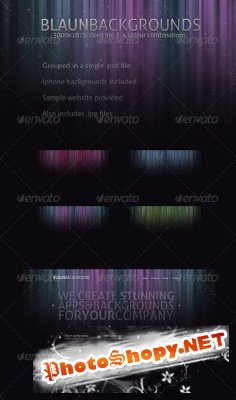 GraphicRiver - Blaun Web & Iphone backgrounds