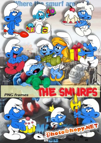Смурфики | Small Smurfs (PNG clipart)