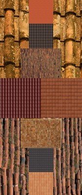 A set of textures roofs 