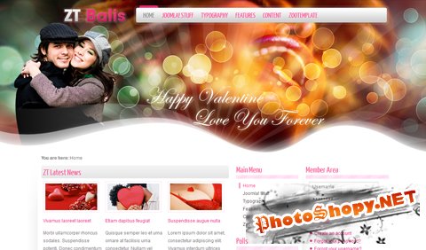 ZT Balis v1.5.2&v1.7.0- ZooTemplate Joomla 1.5&1.7 Dating Template