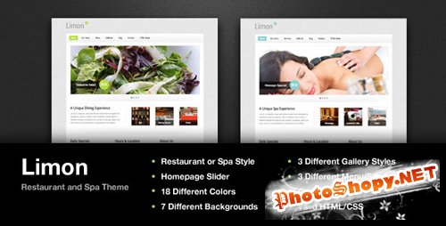 ThemeForest - Limon - A Restaurant and Spa Theme - RiP