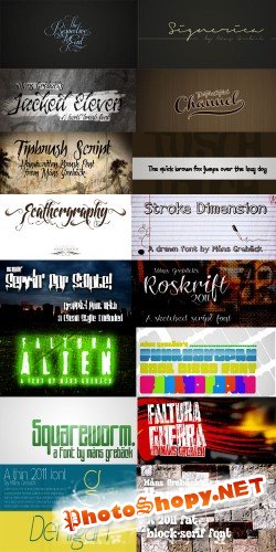 113 font collection