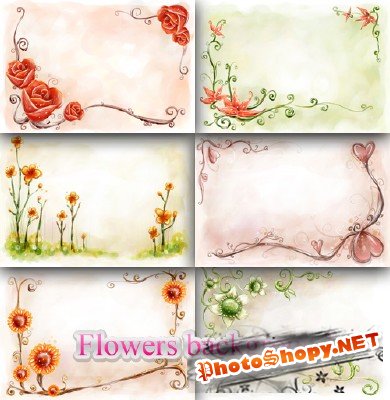 Flower backgrounds pack 24