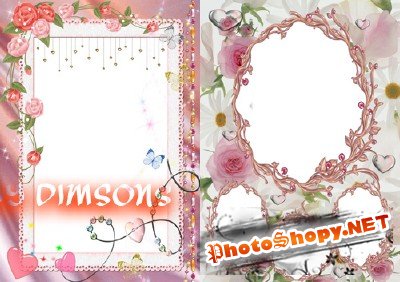 Photo Frame - Delicate Flowers