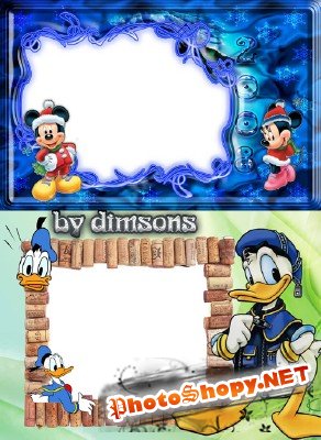 Photo Frame - Mickey Mouse and ducklings