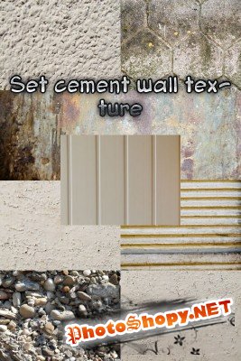 Set cement wall texture