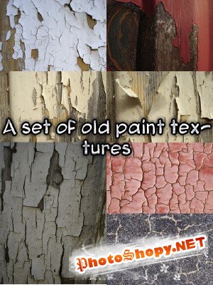 A set of old paint textures