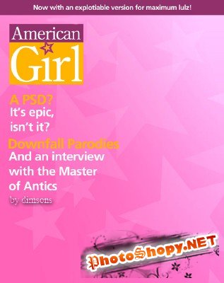 American girl magazine psd