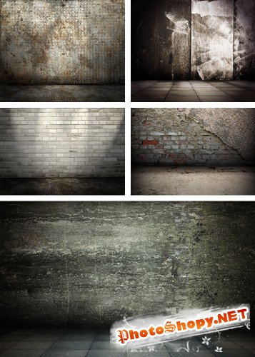 Гранжевая стена - фоны | Grunge backgrounds