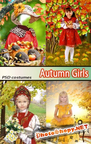 Осенние костюмы | Autumn Girls (PSD costumes)