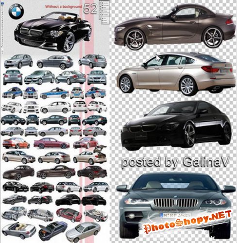 PSD-исходник - BMW автомобили