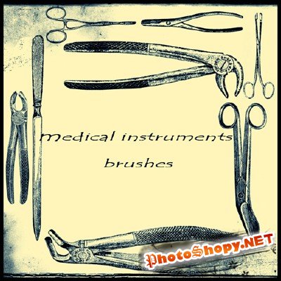 Medical instruments brushes set