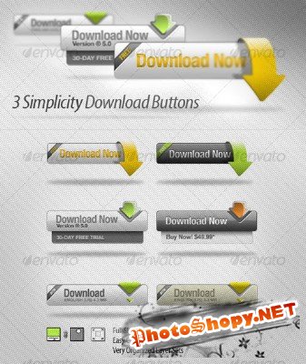 Simplicity Download Button - GraphicRiver