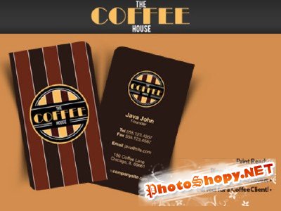 Coffee Company Business Card