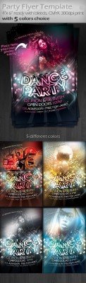 Shiny Party Flyer Template