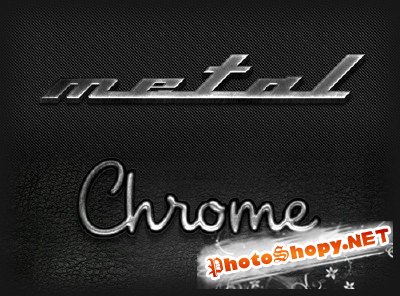 Metal Chrome Text Effect
