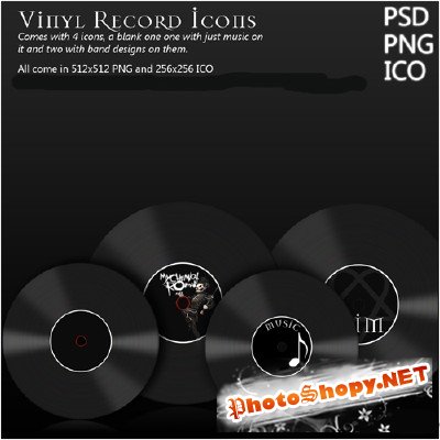 Vinyl Record Icons