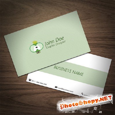 Light Green Business Card