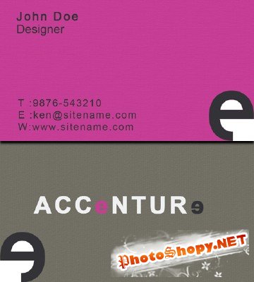 Accenture Business Cards