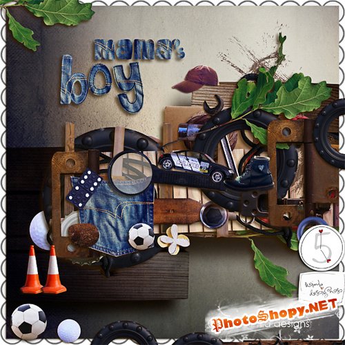 Scrap-set - Mama's Boy by Kimla