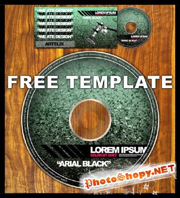CD-DVD Layered PSD Template