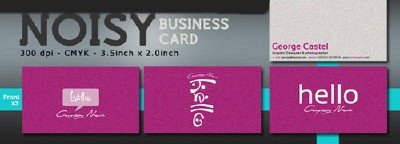 Noisy business card
