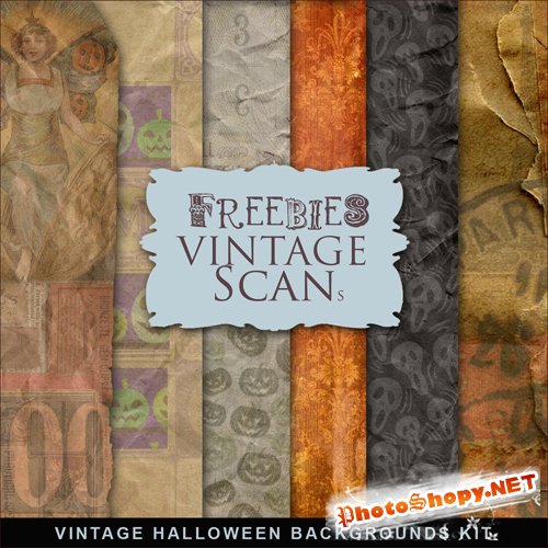 Textures - Vintage Halloween Backgrounds