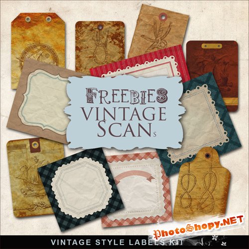 Scrap-kit - Vintage Labels #3