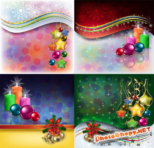 Beautiful Christmas decoration elements