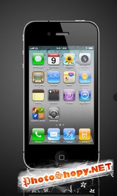 Apple iphone 4 psd