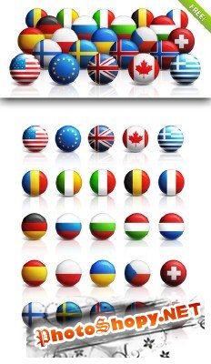 Free Psd Flags