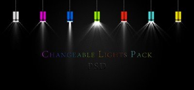 Changeable lights pack psd