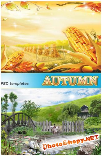 Прекрасная Осень | Autumn fall (PSD templates)