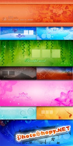 Squandered Romance Series - Winter Snow - Cross-Page Photo Template Plane