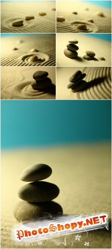 Photo Cliparts - Stones in sand