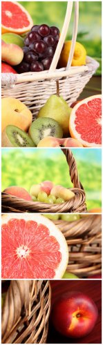 Photo Cliparts - Fruit in basket