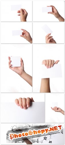 Photo Cliparts - Paper in hands